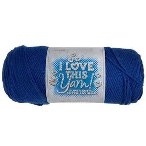 I Love This Yarn! Royal Blue #80 2010 New Skein 355 yds 7 oz HL 839514 Acrylic